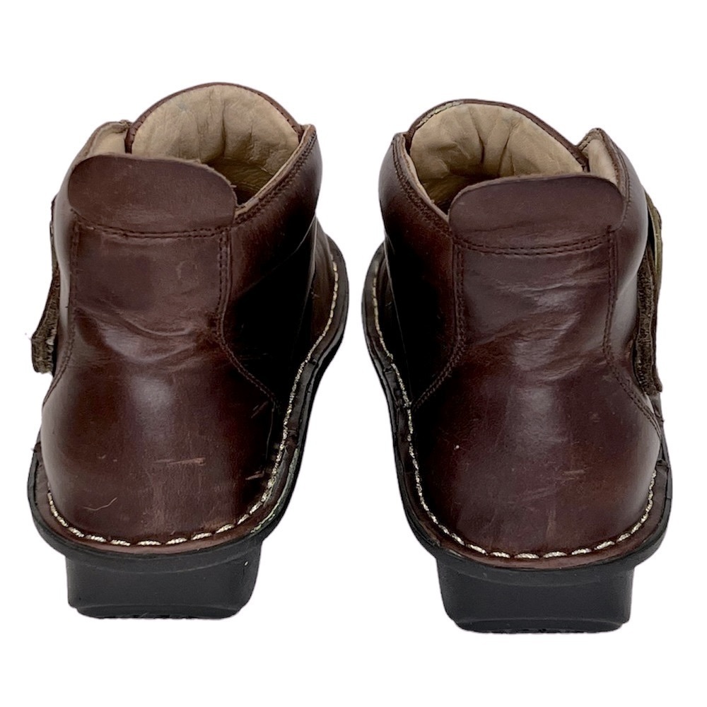 Alegria Caiti Gravy Pull Up Brown Leather Ankle Boots - Picture 7 of 16